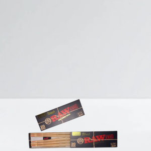 Raw Black 1 1/4 Cones 20 Pack