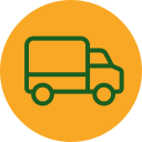Delivery truck icon representing EZ-Bud's same-day cannabis delivery service in Long Island.