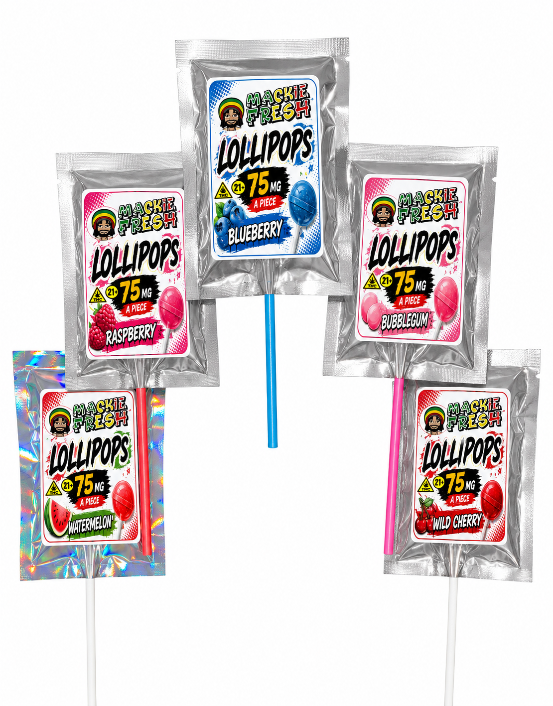 75mg Live Resin Mackie Fresh Lollipops