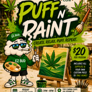 Puff N Paint Night at Tipi Cafe