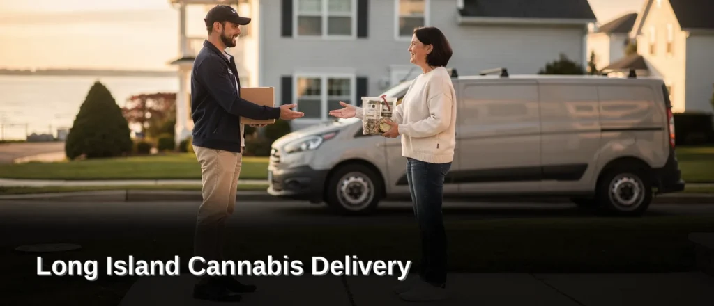 Yes, legal delivery reaches every corner of Long Island, even in towns where storefronts never